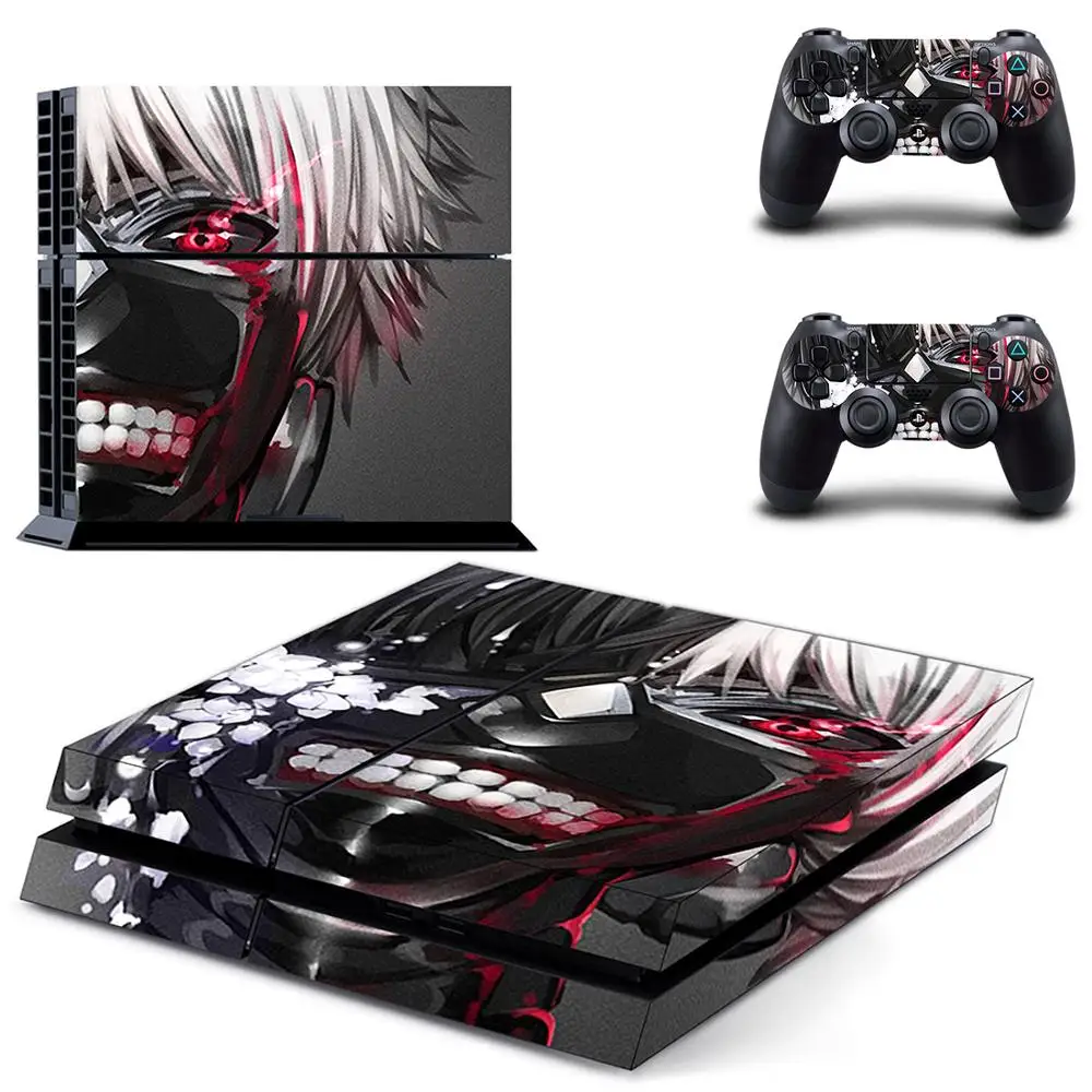 

Tokyo Ghoul Style PS4 Skin Sticker for Playstation 4 Console & 2 Controllers Decal Vinyl Protective Skins Style 6