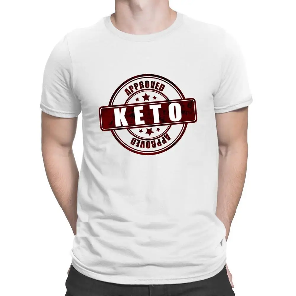 Keto утвержденная футболка Лучший летний стиль приталенная рубашка для отдыха