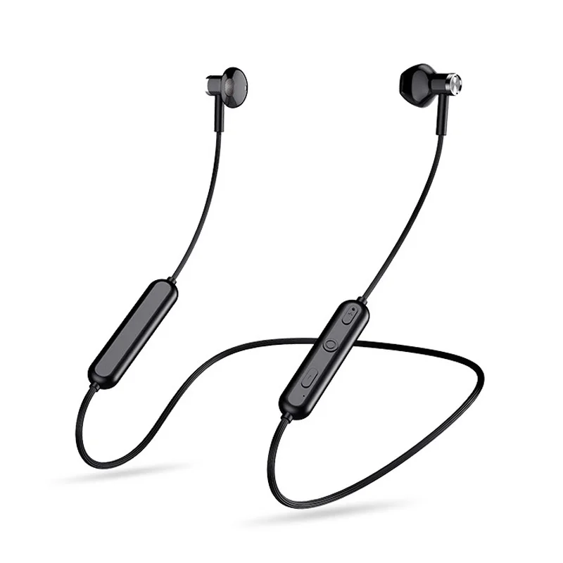 Магнитные беспроводные наушники EARDECO, Bluetooth наушники, спортивные беспроводные наушники, Bluetooth гарнитура, наушники с микрофоном - Цвет: Black