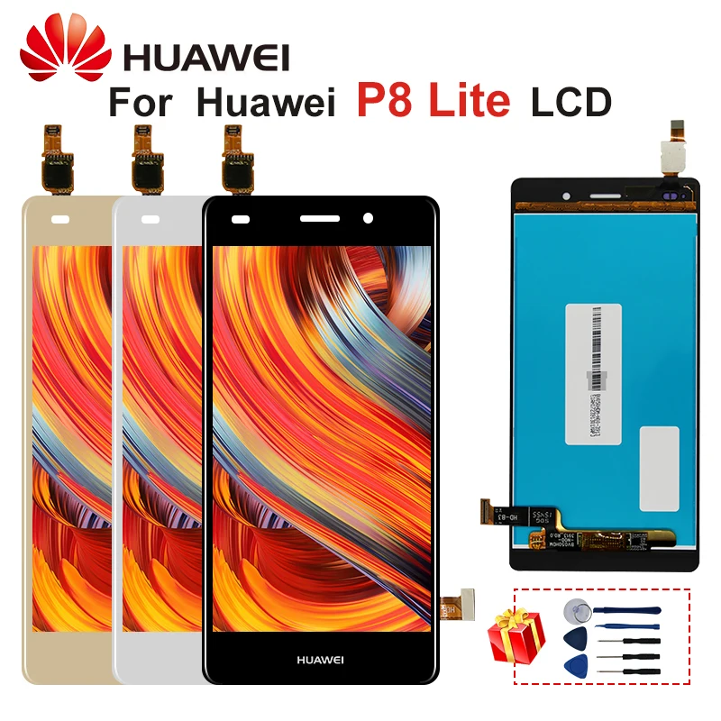 5 0 &quotдля Huawei P8 Lite ЖК ALE L04 L21 TL00 L23 L02 дисплей сенсорный экран дигитайзер Замена