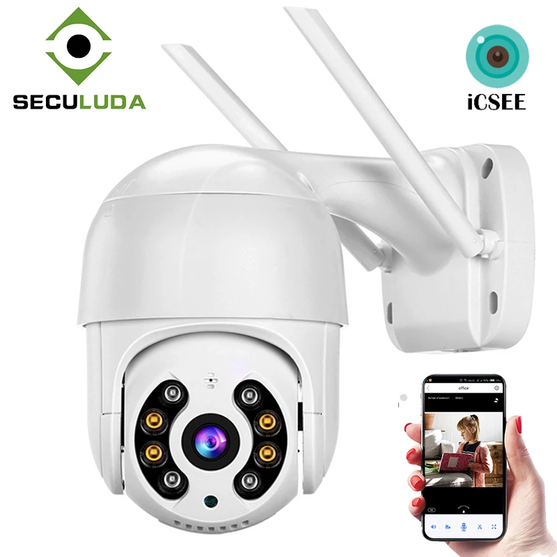 

Wi-Fi, Камера Wi-Fi уличные Ip Камера Wi-Fi Камера на открытом воздухе, Wi-Fi, Камера 360 2,0 дюймов 5MP Ptz Камера Icsee 4X с переменным фокусным расстоянием