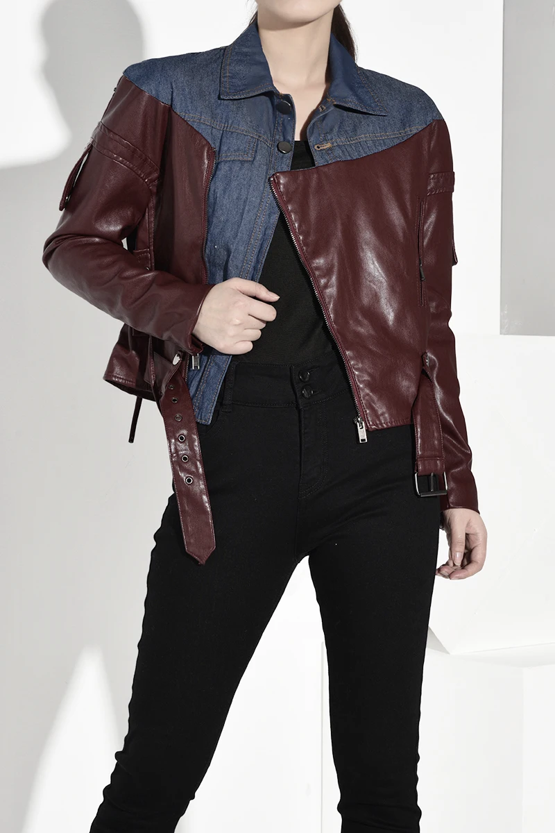 SHENGPALAE новинка 2020 модное летнее Женское пальто из искусственной кожи с разрезом