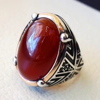 ysdljg turquoise shaped ring for women rings alloy vintage style punk style oval carnelian gemstone mens rings jewelry size 6 11