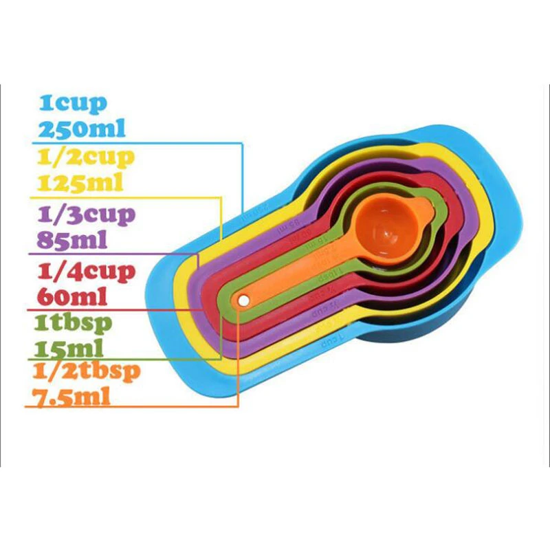 5/6 шт./компл. кухонные инструменты для выпечки пластиковая мерная ложка чашка