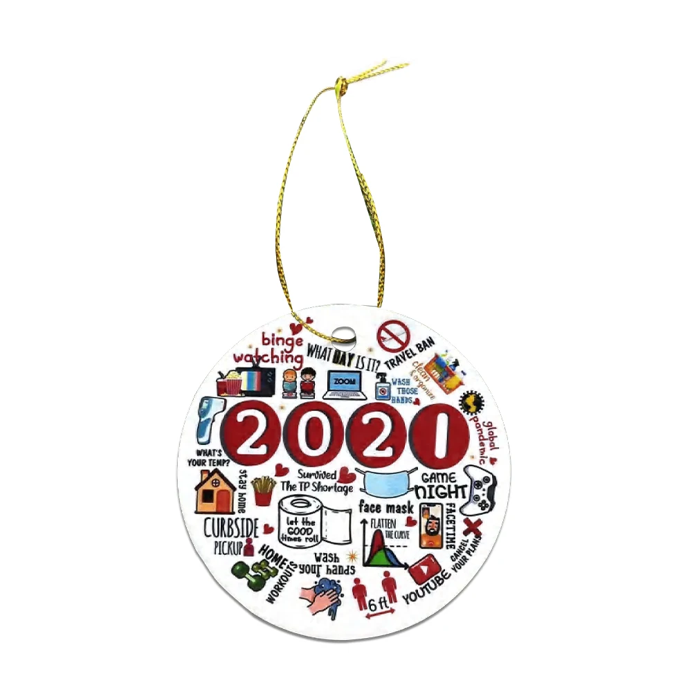 

Запоминающее украшение 2021, украшение для карантина на год, Рождественское украшение, подарок на Новый год, Рождество, Рождество, Рождествен...