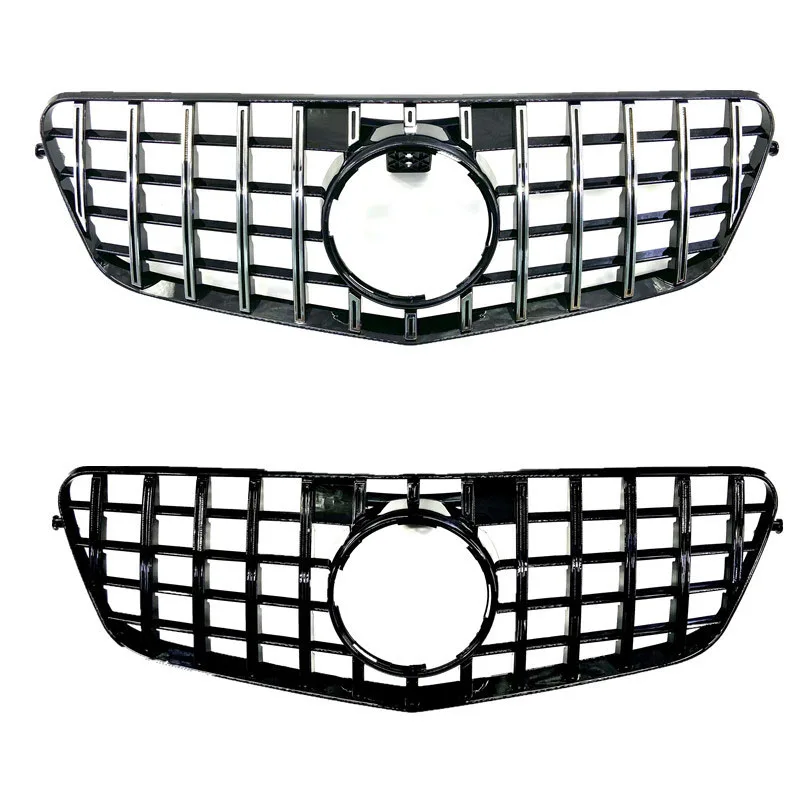 

Auto Styling Middle Grille For Mercedes-Benz E-Class W212 2009-2013 GT Silver Black ABS Front Bumper Vertical Bar Center Grill
