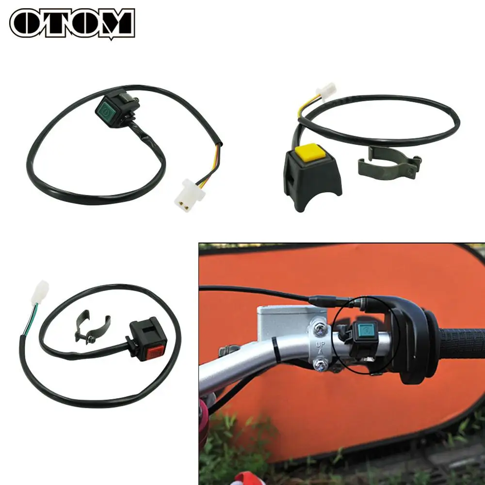 

OTOM Motorcycle Handlebar Switch Motorbike Power Ignition Start Switch Button For Yamaha Honda Ktm Suzuki Universal ATV Dit Bike