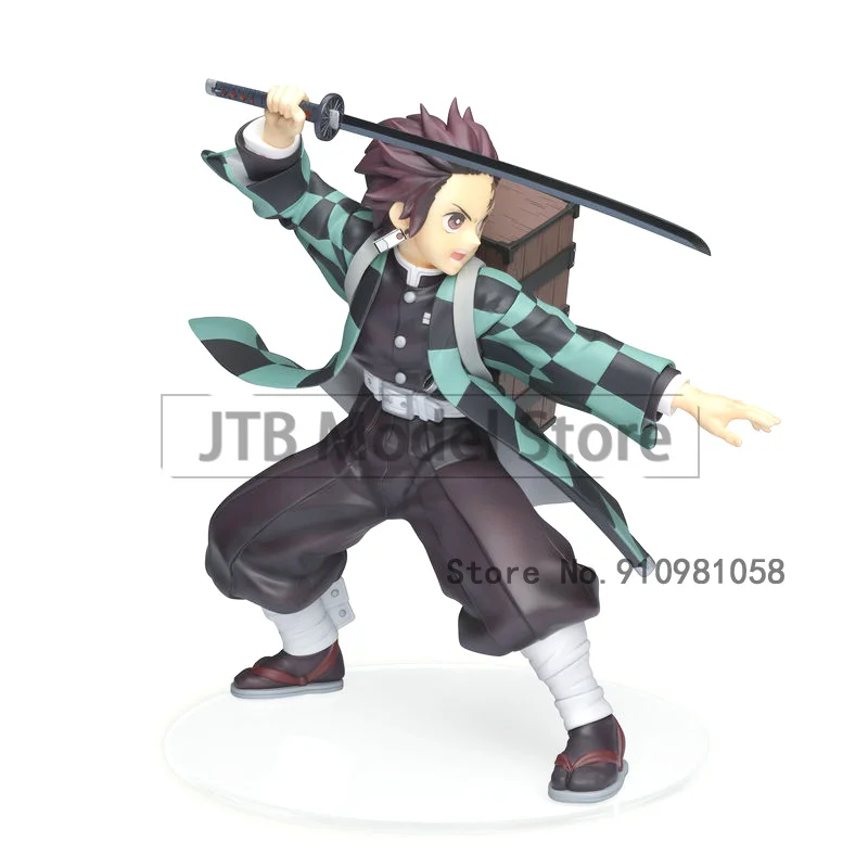 

Demon Slayer Anime Action Figure GK Kamado Tanjirou Figma Battle Stance Model 20CM ABS Statue Collection Toys For Children Gift