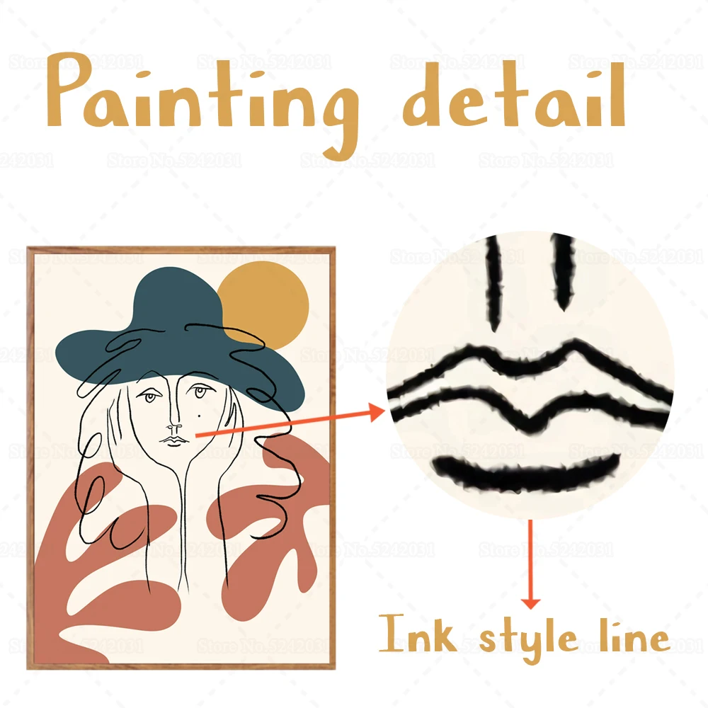 Современное искусство постеры абстрактная линия рисования сексуальная Картина