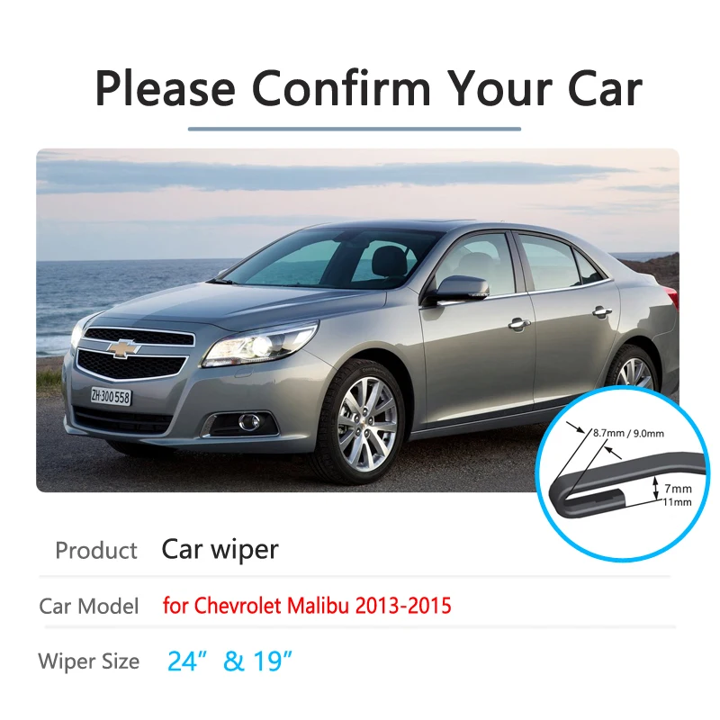 Для Chevrolet Malibu 2013 2014 2015 автомобильные стеклоочистители лобовое стекло аксессуары