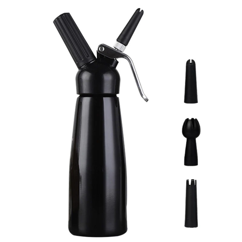 Batidor de crema de Material pl&aacute;stico de aluminio, recipiente de crema de l&aacute;tigo duradero-5