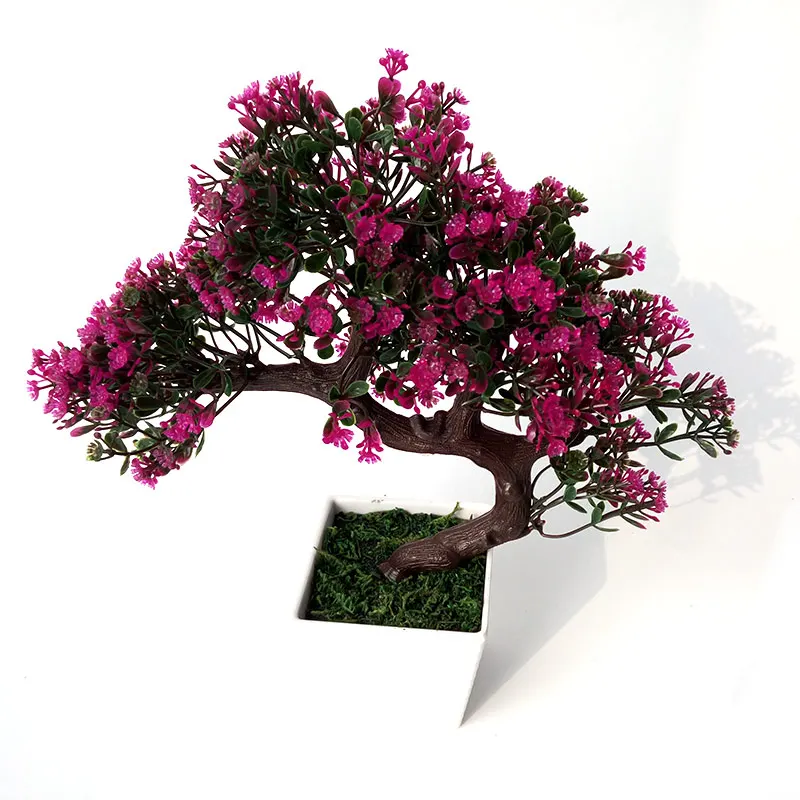 

Artificial Plants Plastic Potted Interior Home Decoration False Pine Tree Potted Plants Wedding Hotel Decoration Green Plant