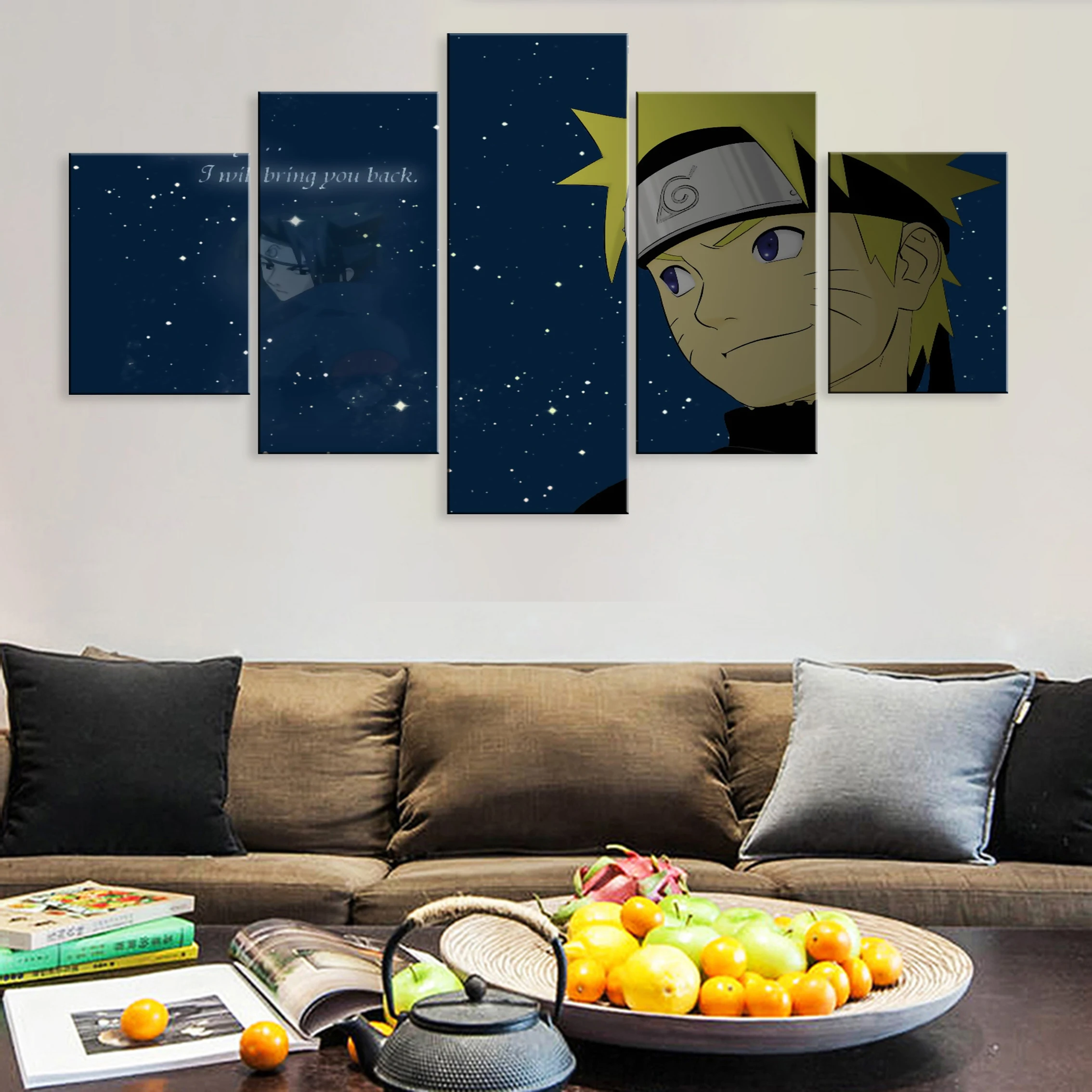 

Modular Art Hd Home Decoration Pictures 5 Pieces Poster Canvas Paintings On The Wall Anime NARUTO
