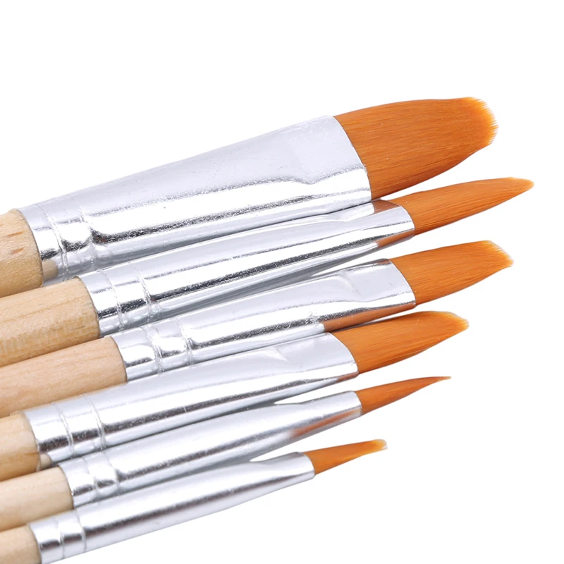 5 шт./компл. нейлоновые волосы деревянной ручкой акварель Краски набор кистей для