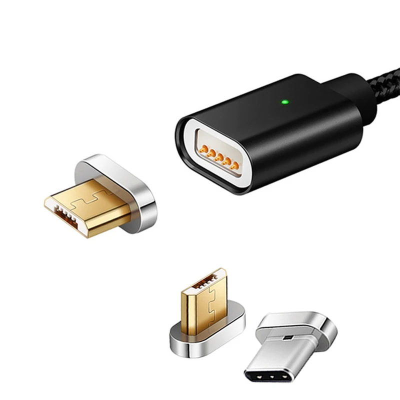 Магнитный кабель Micro Usb Зарядное устройство нейлон плетеный для передачи данных