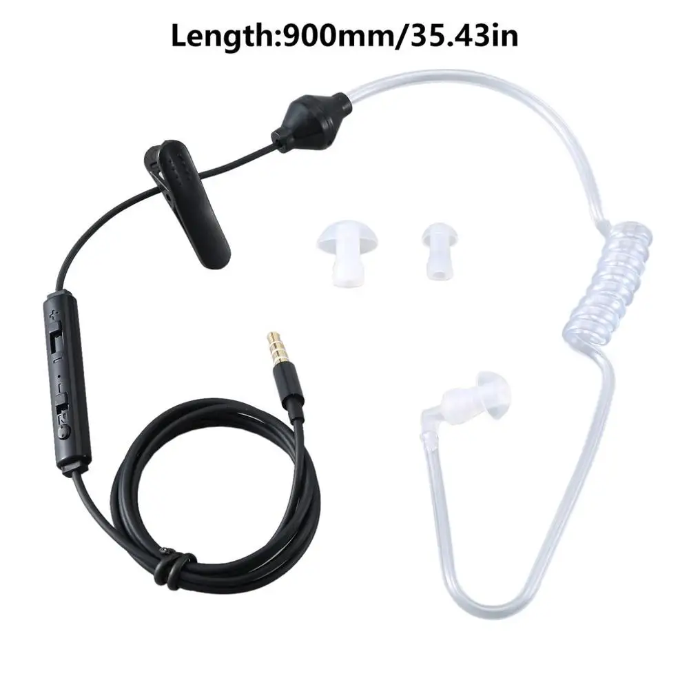

Mobile Phone Stereo Headphone 3.5mm Air Tube Audio Device Anti Radiation
