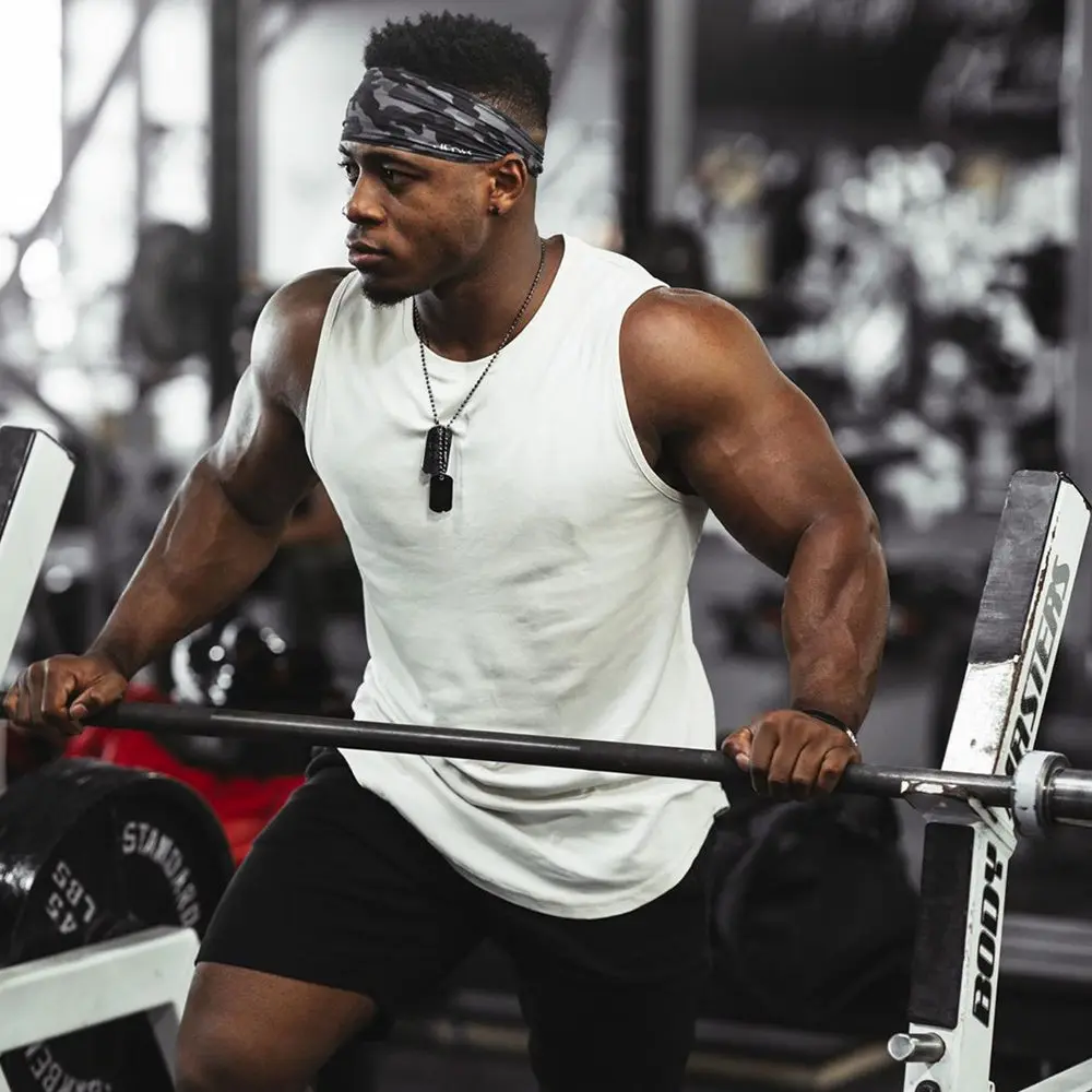 Однотонные черные майки для тренажерного зала мужская хлопковая рубашка без