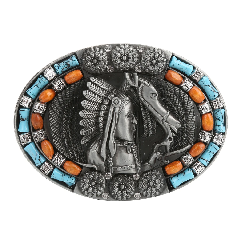 Сменный ремень для охоты в ковбойском стиле с изображением животных пряжка ремня