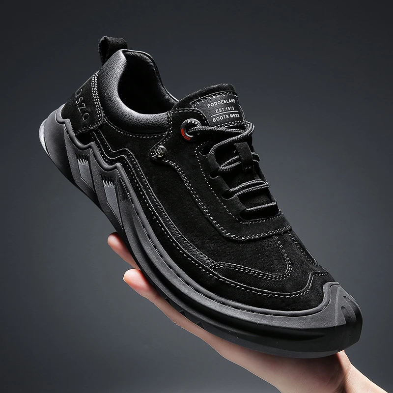 

2020 British Style Men Fashion Casual Men Shoes PU Leather Shoes Male Ankle Boots Comfortable Waterproof Flat Office Shoes Male