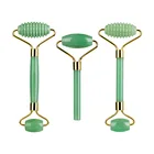 Нефритовый ролик и массажер для глаз и шеи, инструмент для ухода за кожей лица, лифтинга, припухлости глаз, натуральный Нефритовый камень, инструмент для массажа красоты