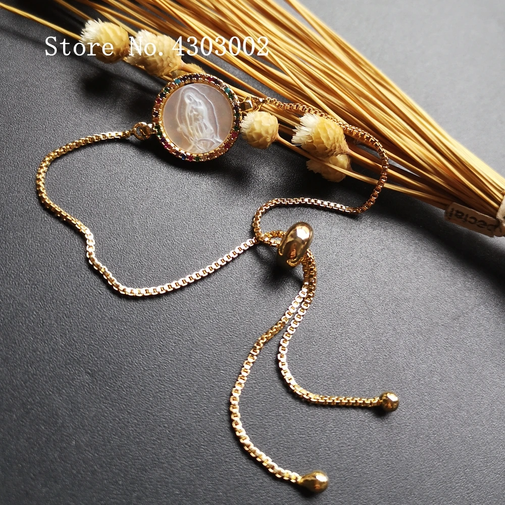 Акция! Натуральный девственный гуадалуп перламутровый браслет из ракушек для