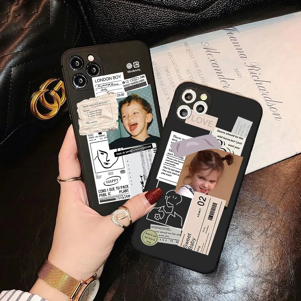 

Fashion European American Couple Phone Case For Samsung Galaxy A51 A71 A50 A70 A20E A20 A30 A80 A42 A90 A72 Black Silicone Cover