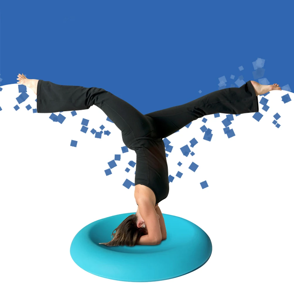 

2pcs Soft Silicone Shock Absorption Yoga Knee Pads Portable Plank Workout Anti Slip Pilates Small Round Fitness Sports