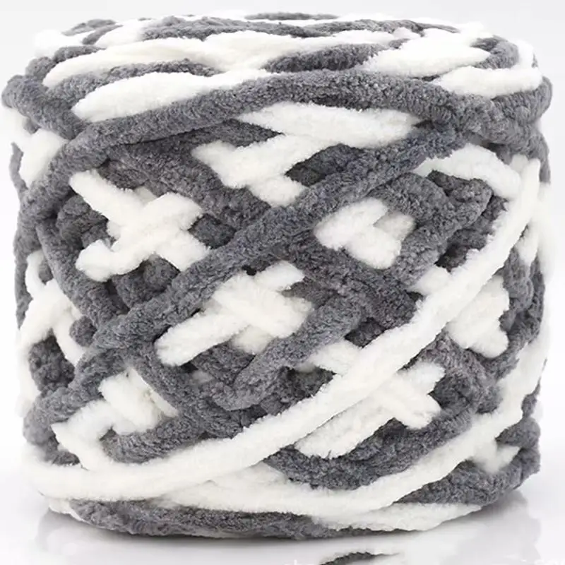 100g/Ball Soft Milk Cotton Blends Polyester Blended Chenille Wool Yarn Chunky For Hand Knitting DIY Crochet Hat Scarf Thread Fur