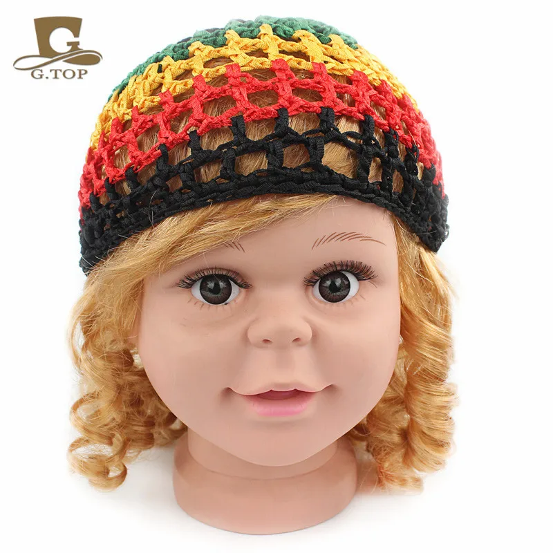 Вязаная шапочка Rasta мягкий вискозный снуд для волос детей Накладка сна детский