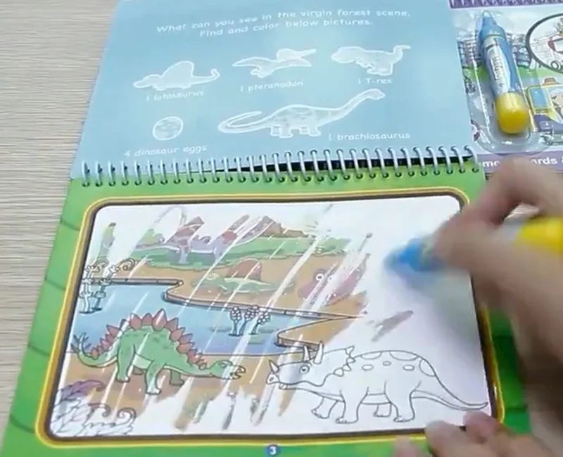 Новая волшебная Водная раскраска коврик книжка-раскраска Магические рисунки