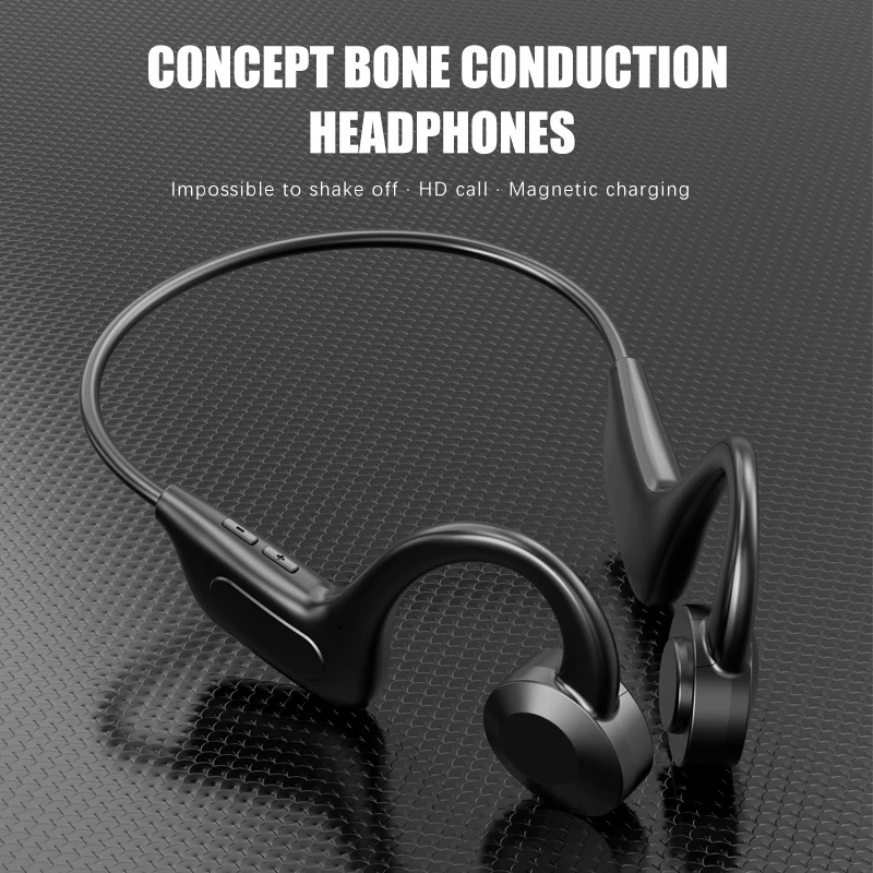 

VG02 Wireless Bluetooth-Compatible Headphones Sound Bone Conduction Earphones Waterproof Sport Noise Reduction Earbuds Headset
