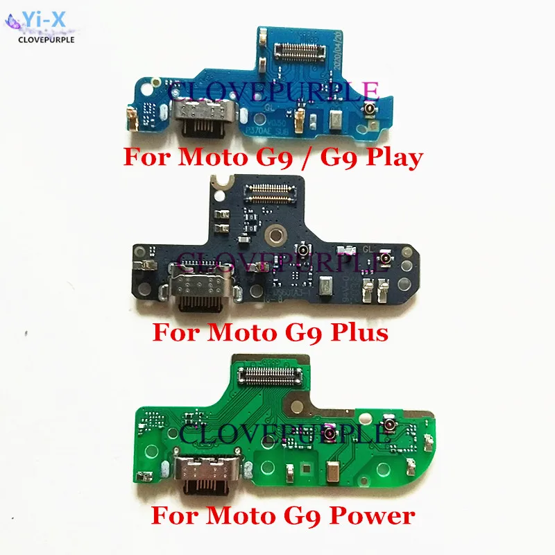 

1pcs Dock Connector USB Charging Port Mic Board Flex Cable For Motorola Moto G9 Play Plus Power Replacement Parts