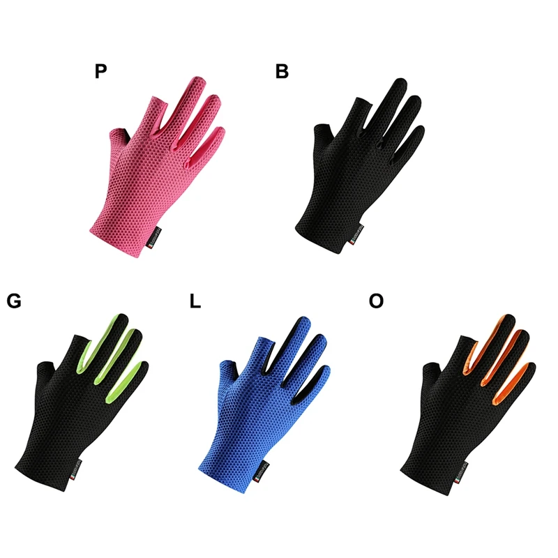 Перчатки для рыбалки с двумя пальцами противоскользящие солнцезащитные