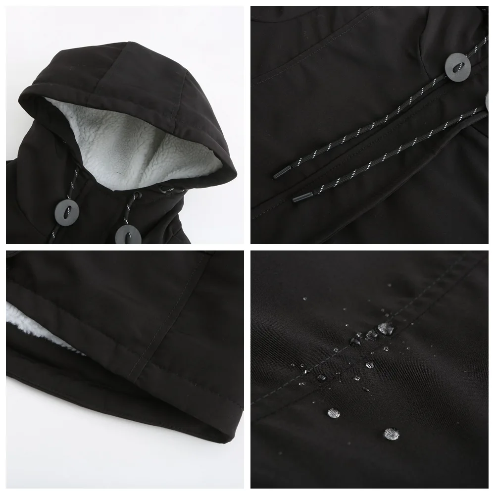 

New style style women's large medium long plush cotton clothes women's warm belt wool collar loose winter women's coat S + 5XL