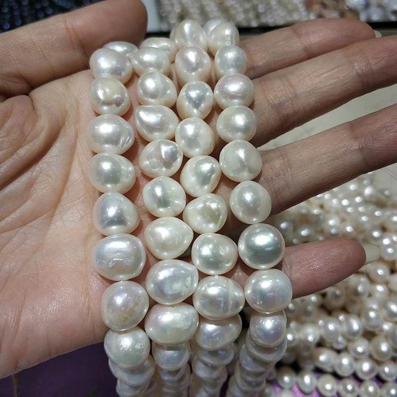 Цепочка Из Натурального пресноводного жемчуга 8-11 мм 15 дюймов | Украшения и