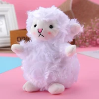 new lamb sheep key chain pendants kawaii plush toys backpack schoolbag cartoon doll anime stuffed toy for children