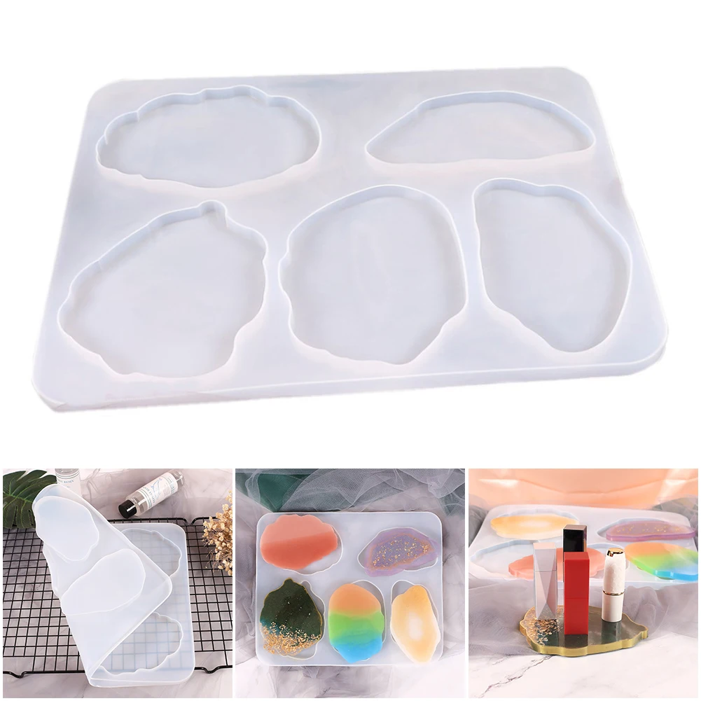 Силиконовые горки прессформы смолы Агат ювелирных изделий глина искусство