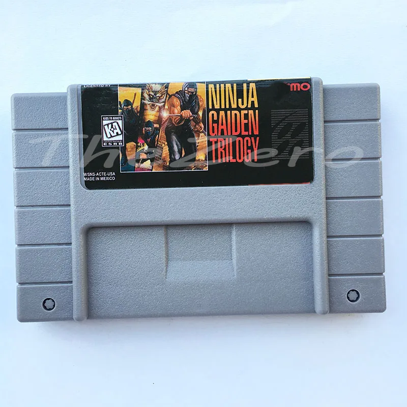 Ninja Gaiden Трилогия видео игровая Версия США 16 бит для карточки супер игры