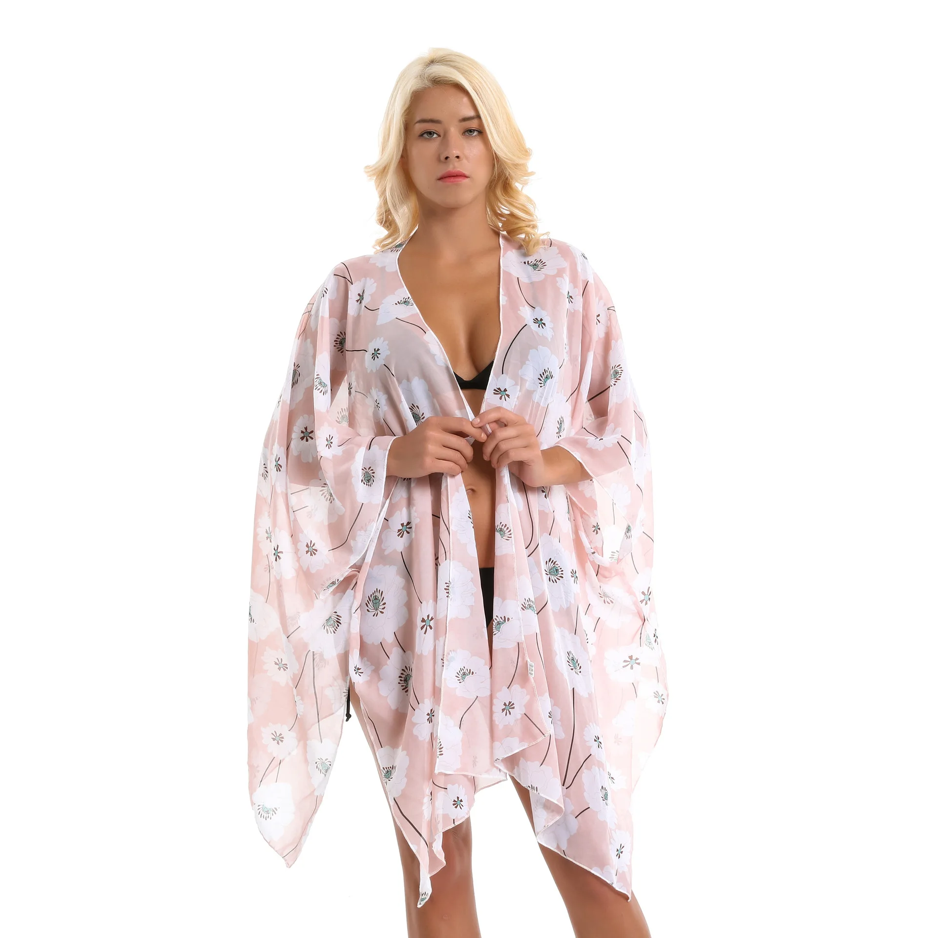 2021 летний купальник накидка бикини кафтан модная шифоновая Женская Сексуальная