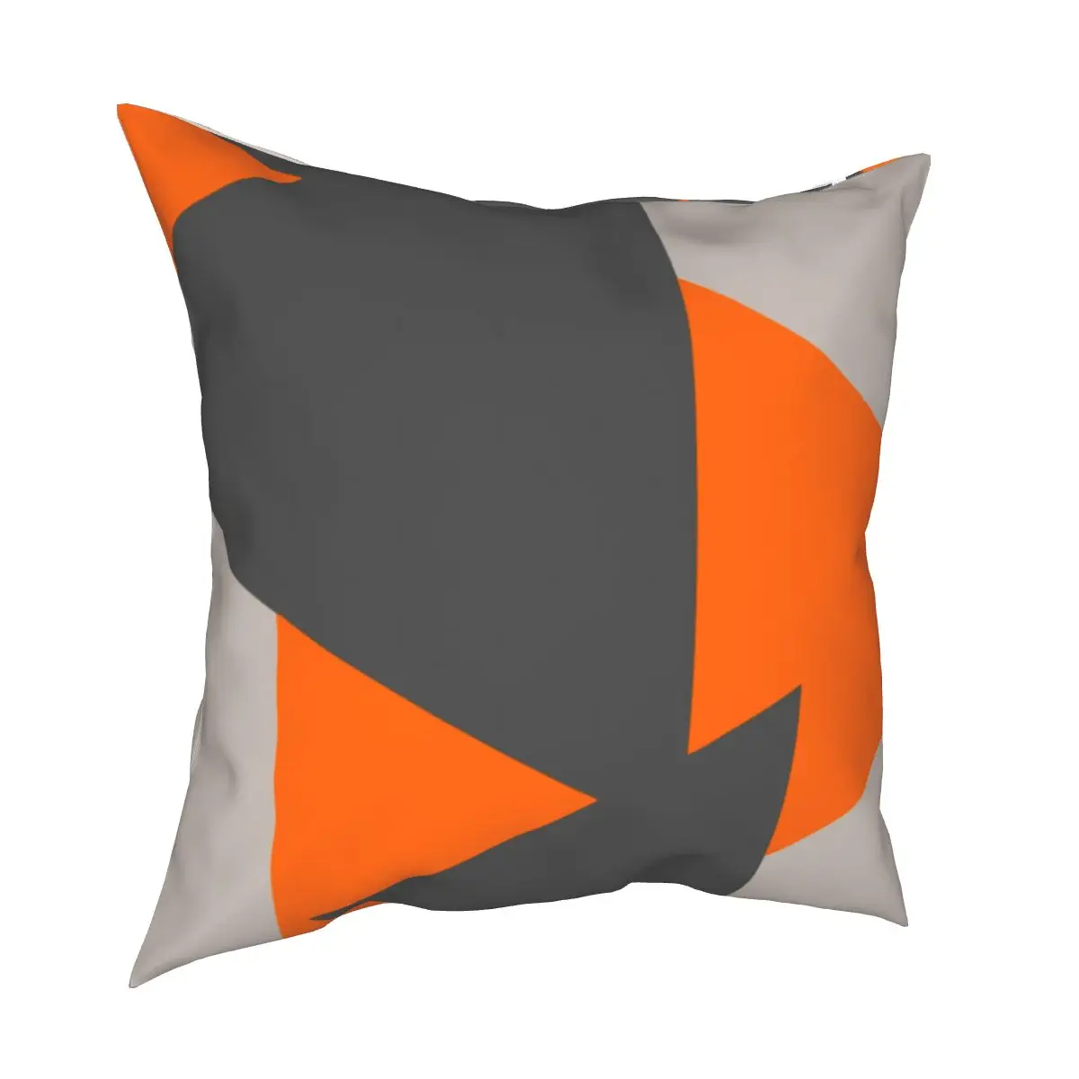 

Orange Grey Triangles Pillowcase Cushion Cover Decorative Modern Abstract Mountain Geometric Throw Pillow Case Cover Home 18'