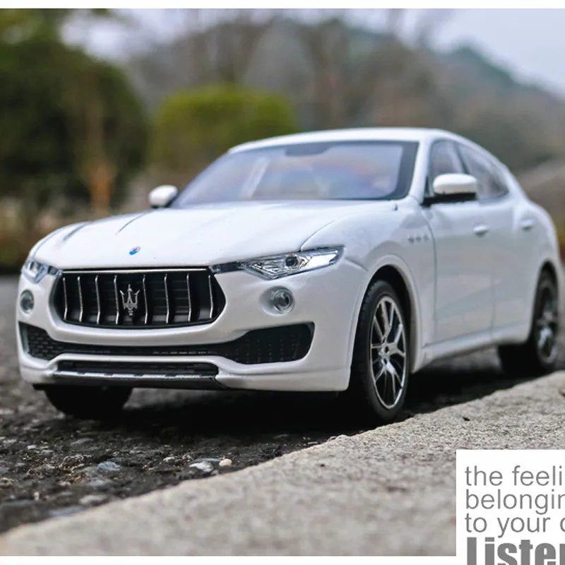 Welly 1:24 Maserati Levante whit SUV модель автомобиля из сплава отлитые и игрушечные автомобили