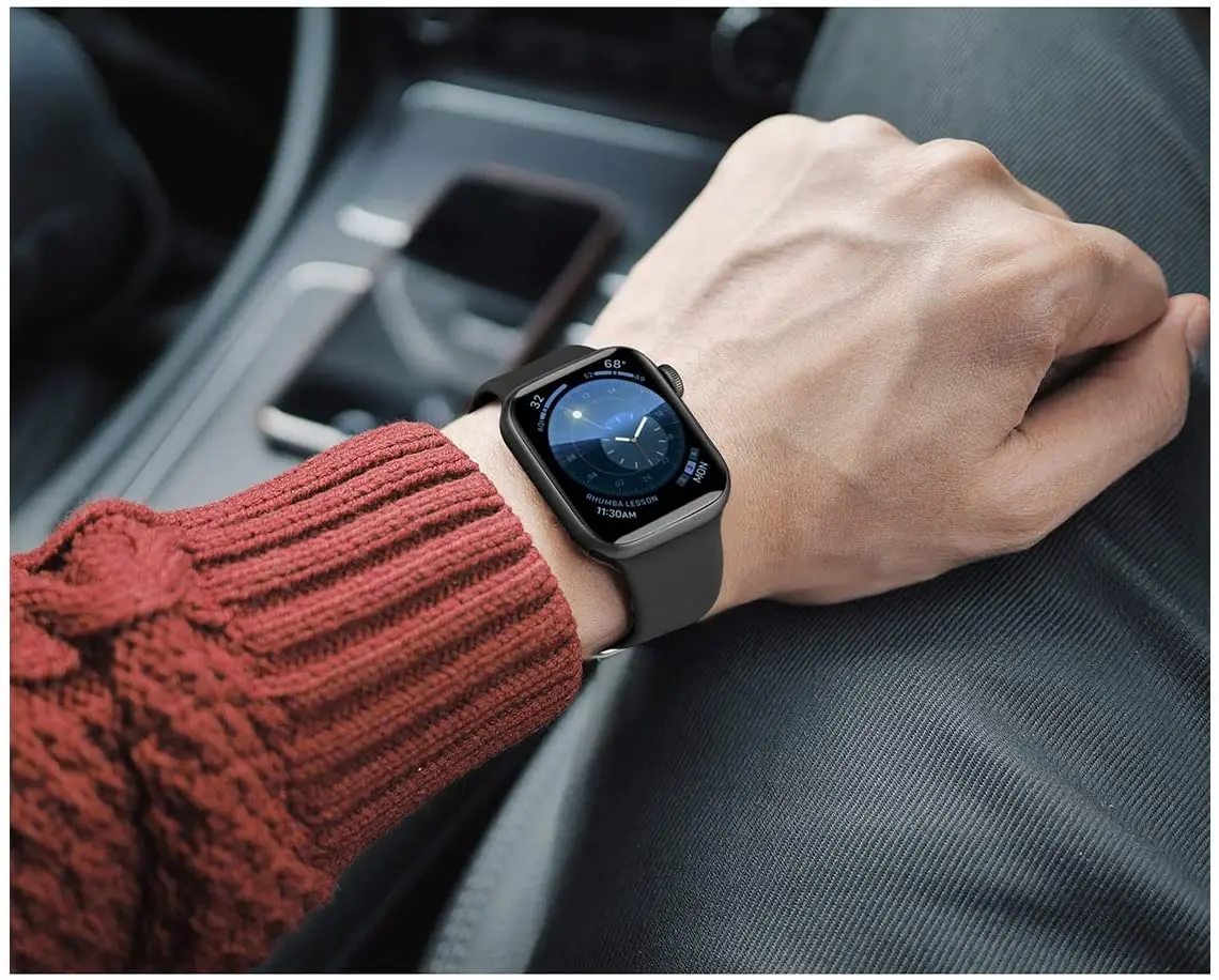 

Silicone Strap For apple Watch band 44mm 40mm 38mm 42mm Rubber belt smartwatch watchband bracelet iWatch 3 4 5 se 6