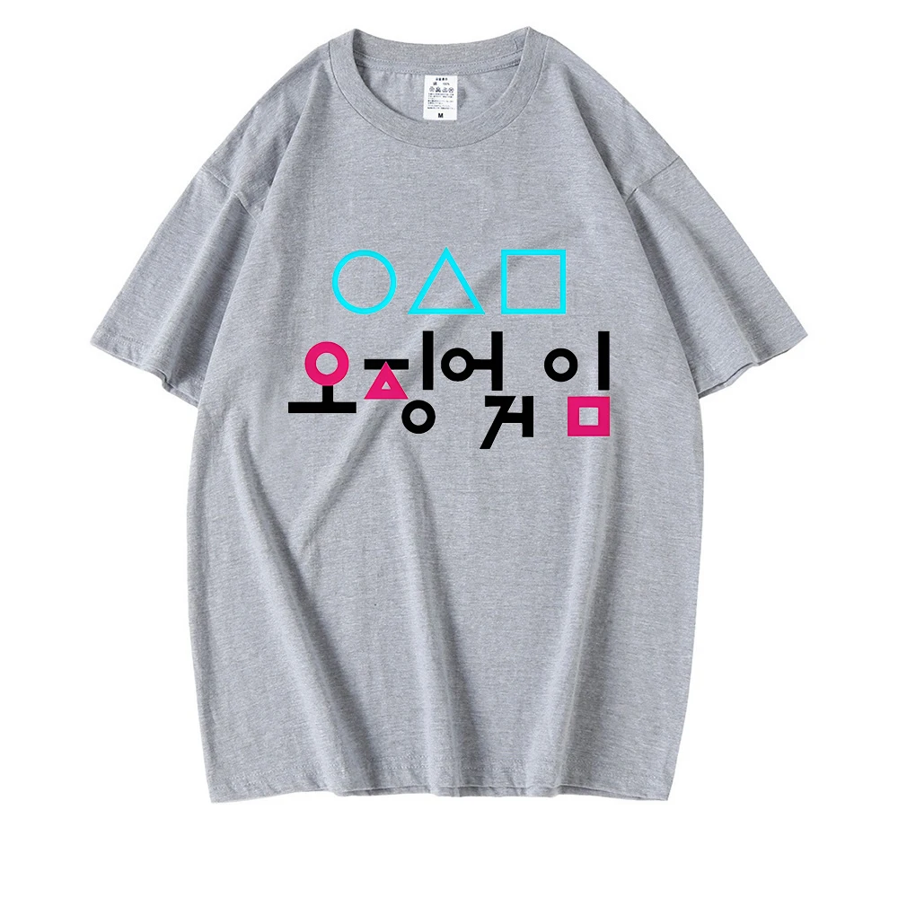

Korean TV Squid Game T Shirt Men Kawaii Cartoon Summer Tops 456 Graphic Tees Unisex Harajuku Fashion Korean Style T-shirt Male