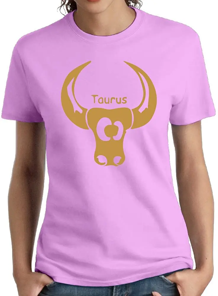 

Zodiac Taurus Womens Short Sleeve Tee Shirt New Arrivals Summer Cool T-Shirt 2020 Breathable Pure Cotton Round Neck Tshirt