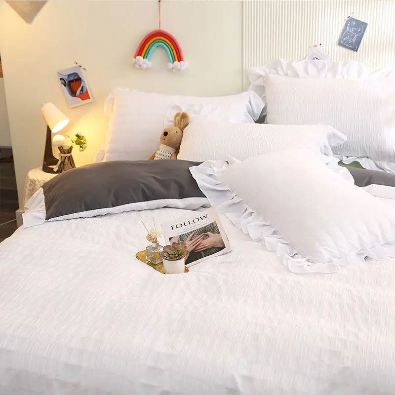 Набор из четырех предметов в Корейском стиле принцессы Комплект постельного