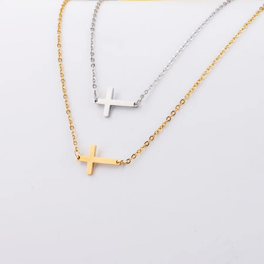 

Cross Pendant Necklace Gold Silver Color Cross Choker Necklace Collar Handmade Party Jewelry Display