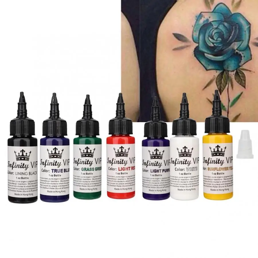 Полуперманентные тату пигментные чернила 30 мл стойкие аксессуары инструмент для