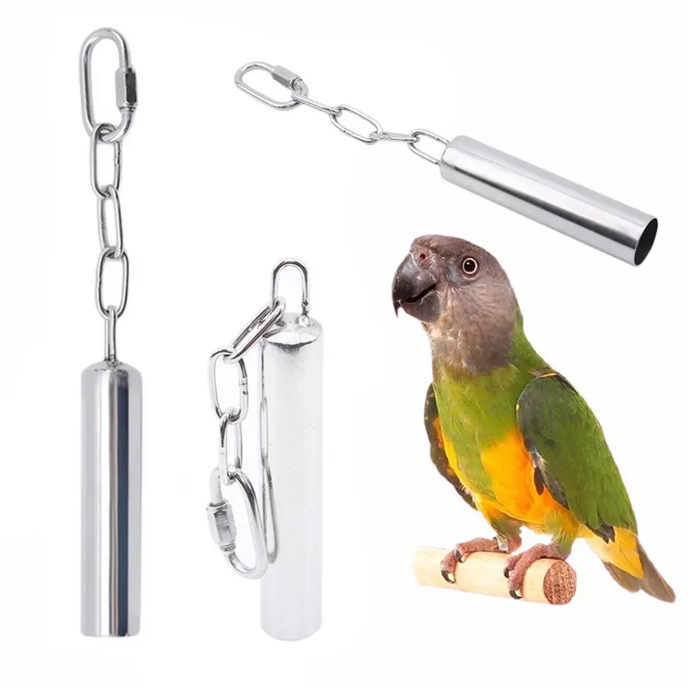Игрушки для птиц Нержавеющая сталь подвесной колокольчик клетка попугая Укус