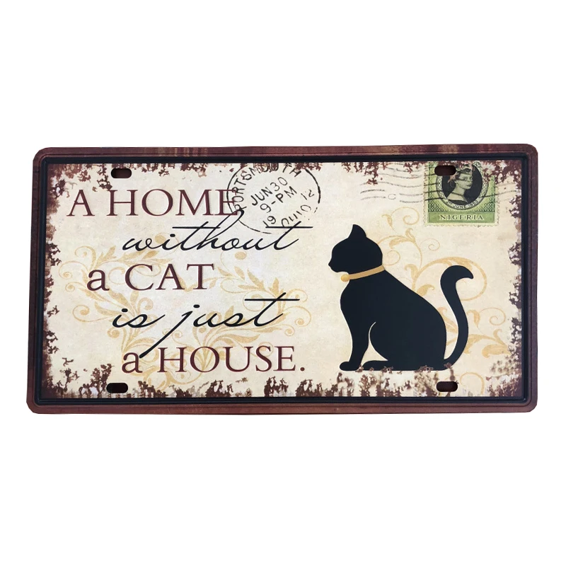 Новый американский металлический номерной знак для автомобиля винтажный Декор