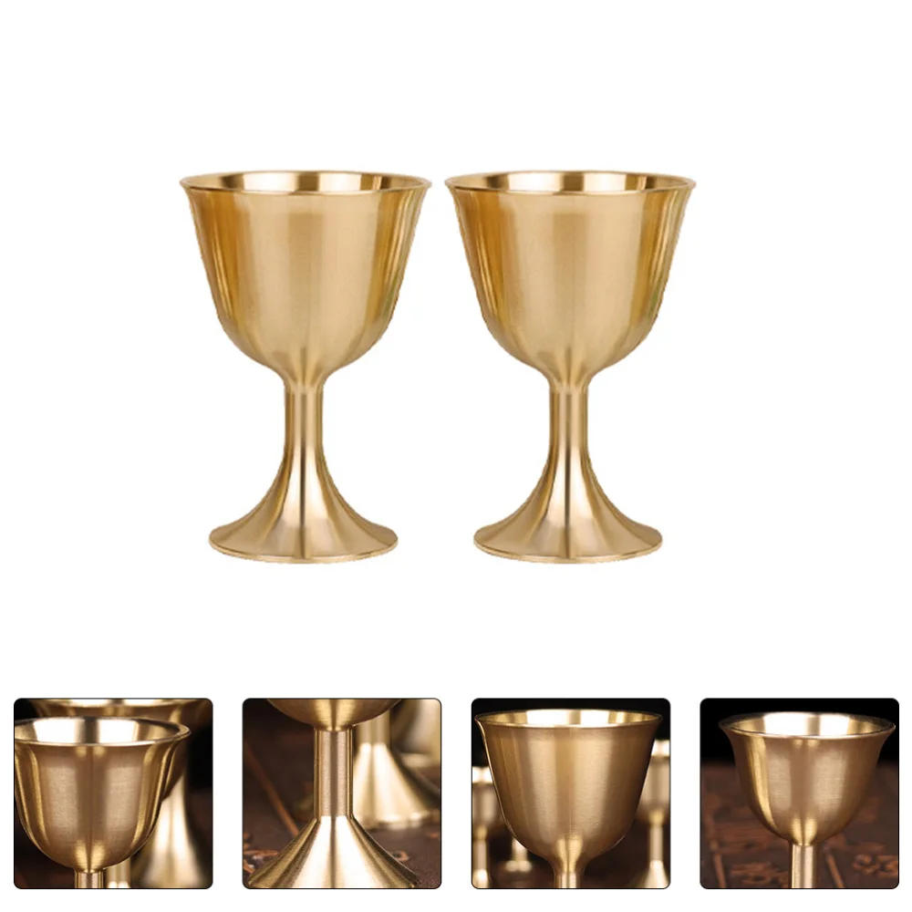 2 шт. благоприятный украшением в виде банта из латуни Причастие чаша чашка